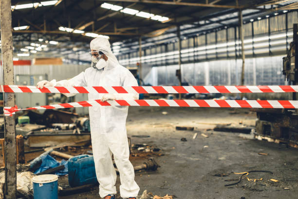 Professional Infectious Disease Decontamination technician working in Stokes, NC